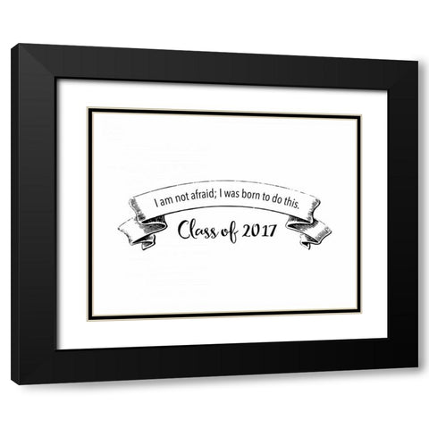 Born To Do This Black Modern Wood Framed Art Print with Double Matting by Moss, Tara