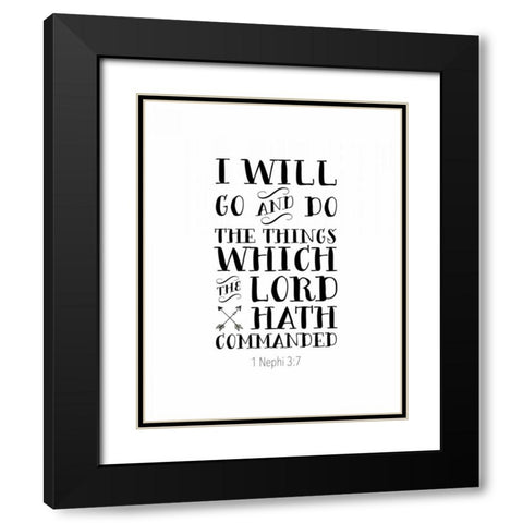 Nephi 3-7 Black Modern Wood Framed Art Print with Double Matting by Moss, Tara