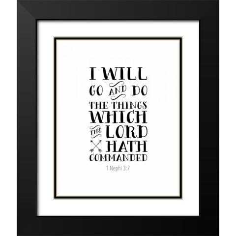 Nephi 3-7 Black Modern Wood Framed Art Print with Double Matting by Moss, Tara