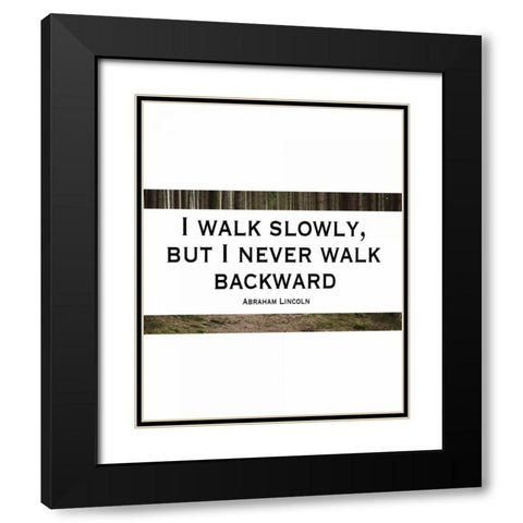 Lincoln - Slowly II Black Modern Wood Framed Art Print with Double Matting by Moss, Tara