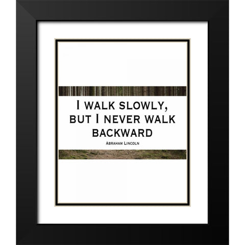 Lincoln - Slowly II Black Modern Wood Framed Art Print with Double Matting by Moss, Tara