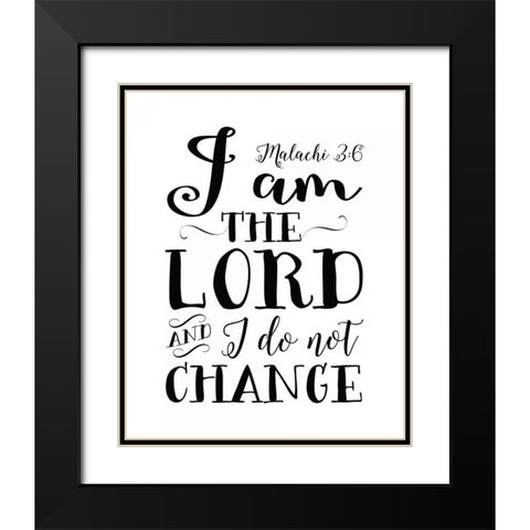 Malachi 3-6 Black Modern Wood Framed Art Print with Double Matting by Moss, Tara