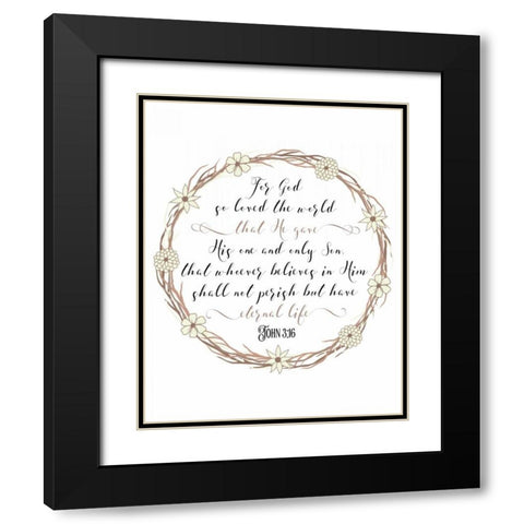 Jon 3-16 Black Modern Wood Framed Art Print with Double Matting by Moss, Tara