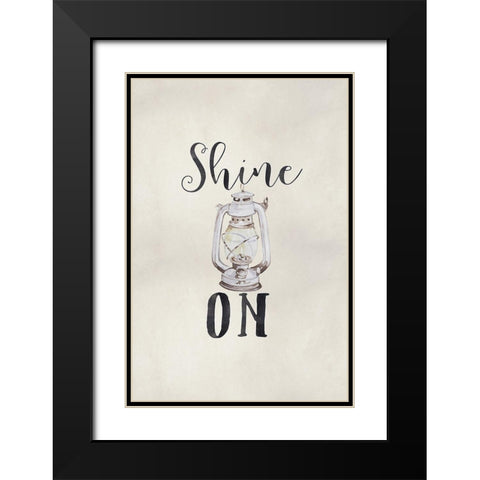 Shine On Black Modern Wood Framed Art Print with Double Matting by Moss, Tara