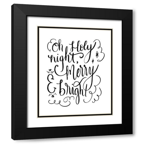 Holy Night II Black Modern Wood Framed Art Print with Double Matting by Moss, Tara