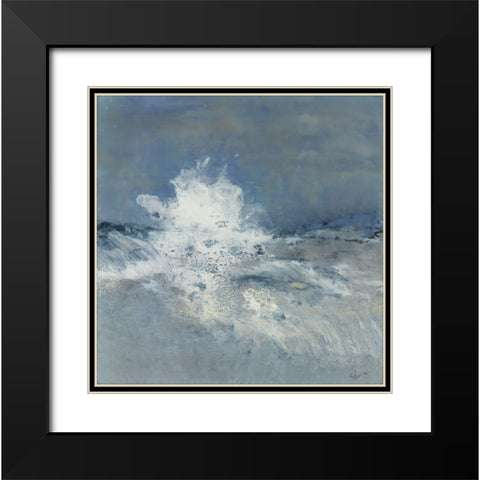 Arise Black Modern Wood Framed Art Print with Double Matting by Shanti, Shima