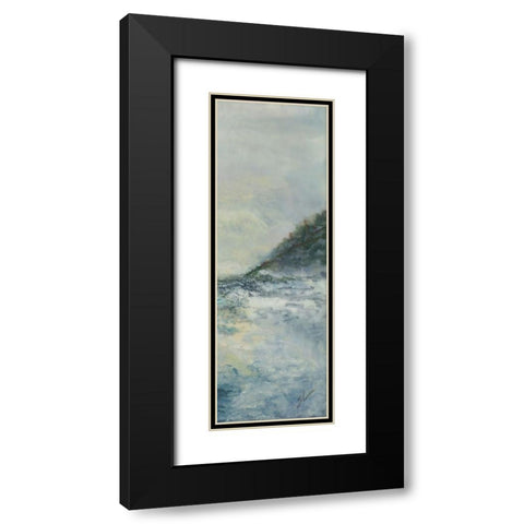 Estuarine II Black Modern Wood Framed Art Print with Double Matting by Shanti, Shima