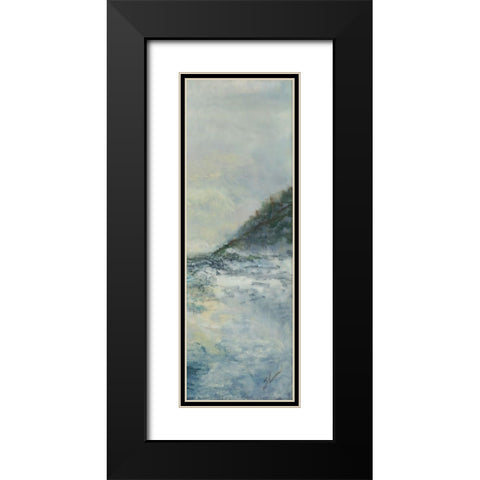 Estuarine II Black Modern Wood Framed Art Print with Double Matting by Shanti, Shima