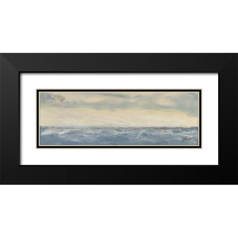 Above the Firmament II Black Modern Wood Framed Art Print with Double Matting by Shanti, Shima