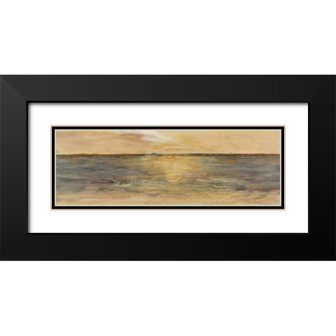 Color of Silence II Black Modern Wood Framed Art Print with Double Matting by Shanti, Shima