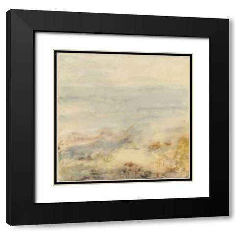 Imperceptible Black Modern Wood Framed Art Print with Double Matting by Shanti, Shima