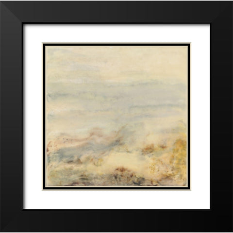 Imperceptible Black Modern Wood Framed Art Print with Double Matting by Shanti, Shima