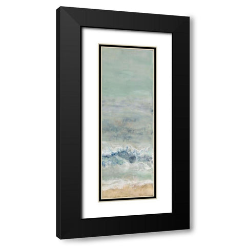 Coming Ashore IV Black Modern Wood Framed Art Print with Double Matting by Shanti, Shima