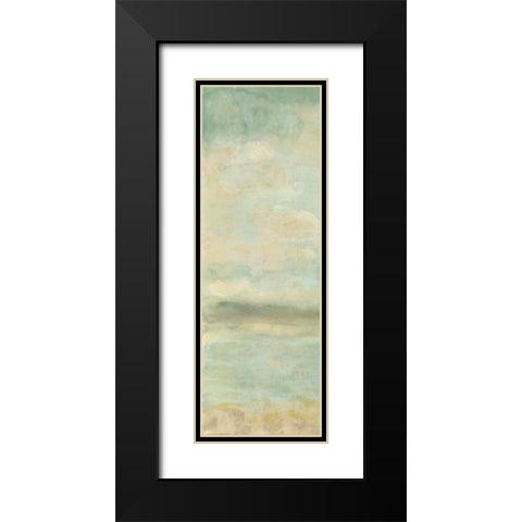 Serenity I Black Modern Wood Framed Art Print with Double Matting by Shanti, Shima