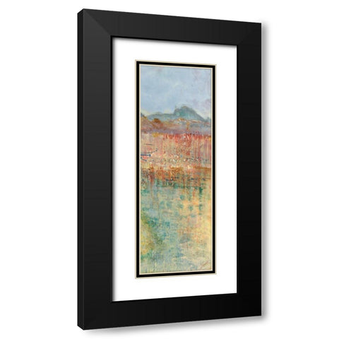 Send Rain II Black Modern Wood Framed Art Print with Double Matting by Shanti, Shima