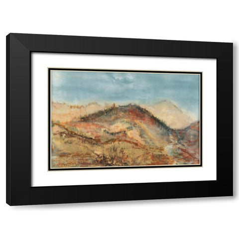 Wending Way III Black Modern Wood Framed Art Print with Double Matting by Shanti, Shima