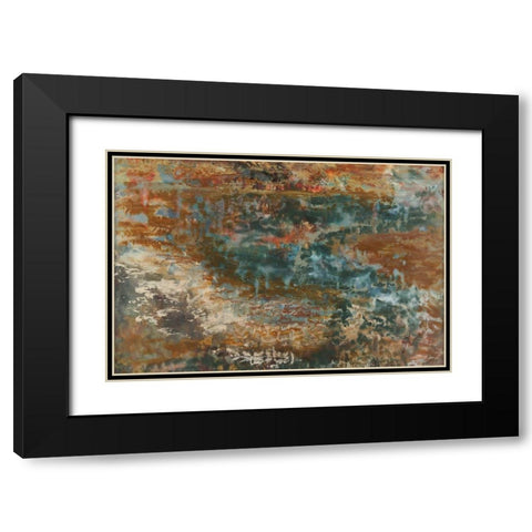 Wending Way IV Black Modern Wood Framed Art Print with Double Matting by Shanti, Shima