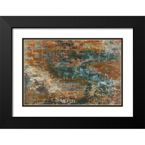 Wending Way IV Black Modern Wood Framed Art Print with Double Matting by Shanti, Shima