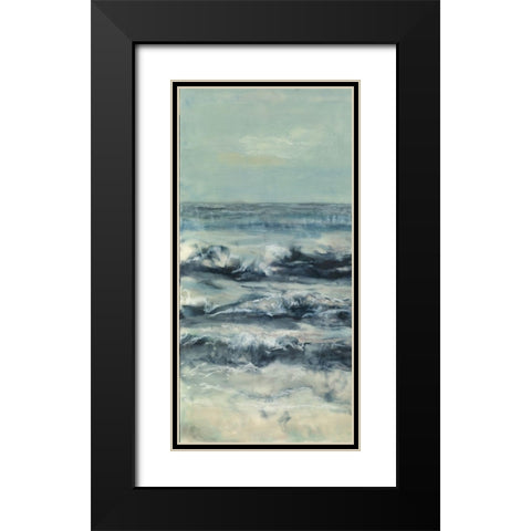 Crossing Currents I Black Modern Wood Framed Art Print with Double Matting by Shanti, Shima