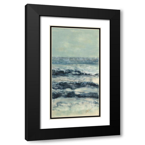 Crossing Currents II Black Modern Wood Framed Art Print with Double Matting by Shanti, Shima