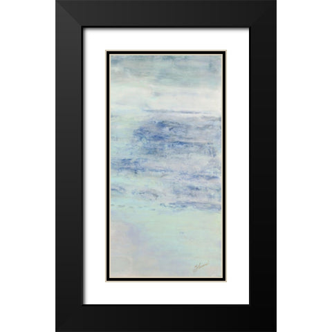 Lighting the Way II Black Modern Wood Framed Art Print with Double Matting by Shanti, Shima