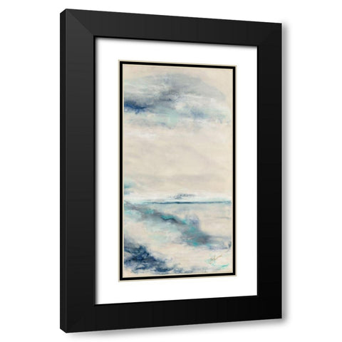 Divergence II Black Modern Wood Framed Art Print with Double Matting by Shanti, Shima