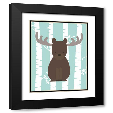 Woodland Birch IV Black Modern Wood Framed Art Print with Double Matting by Robinson, Tamara