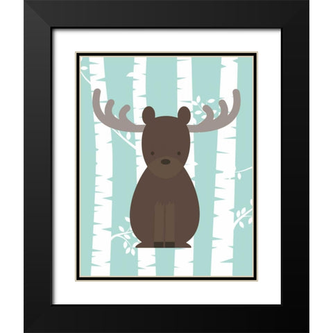 Woodland Birch IV Black Modern Wood Framed Art Print with Double Matting by Robinson, Tamara