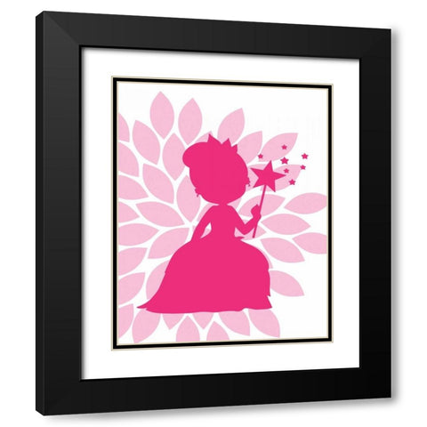 Princess I Black Modern Wood Framed Art Print with Double Matting by Robinson, Tamara