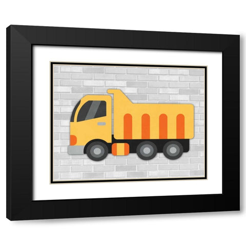 Construction III Black Modern Wood Framed Art Print with Double Matting by Robinson, Tamara