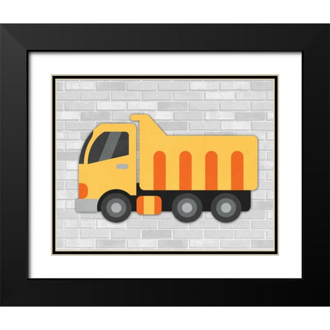Construction III Black Modern Wood Framed Art Print with Double Matting by Robinson, Tamara