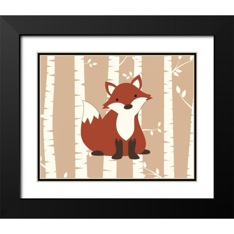 Fox Birch I Black Modern Wood Framed Art Print with Double Matting by Robinson, Tamara