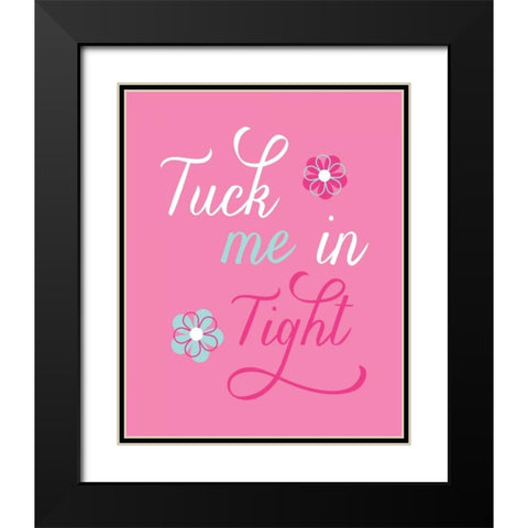 Tuck Me in Tight Black Modern Wood Framed Art Print with Double Matting by Robinson, Tamara
