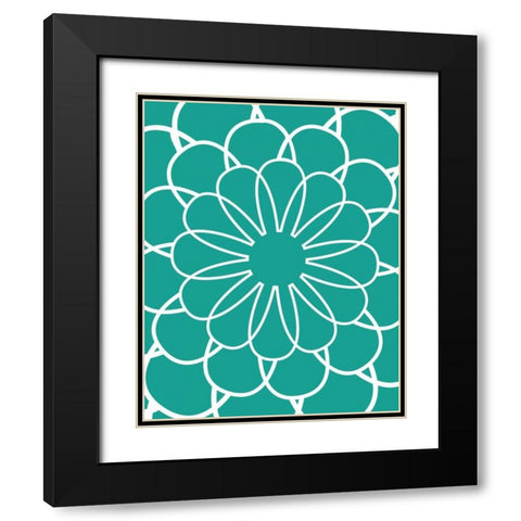 Large Flower II Black Modern Wood Framed Art Print with Double Matting by Robinson, Tamara