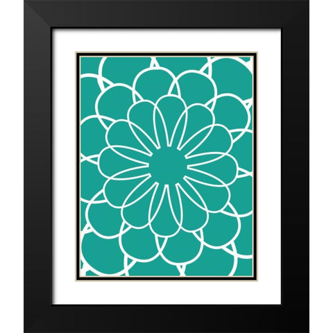 Large Flower II Black Modern Wood Framed Art Print with Double Matting by Robinson, Tamara