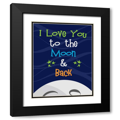 Space Quote Black Modern Wood Framed Art Print with Double Matting by Robinson, Tamara