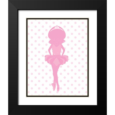 Sparkle Ballerina II Black Modern Wood Framed Art Print with Double Matting by Robinson, Tamara