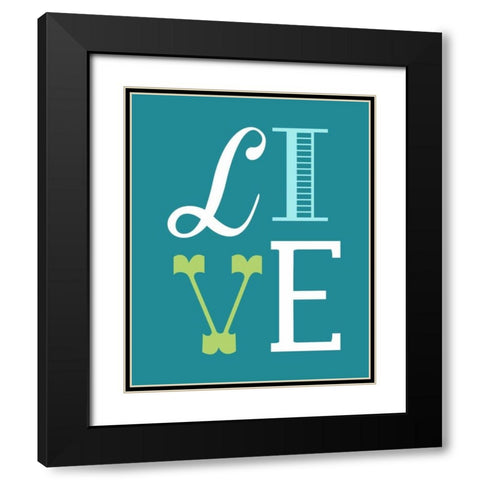 Live Black Modern Wood Framed Art Print with Double Matting by Robinson, Tamara