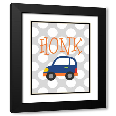 Car Honk Black Modern Wood Framed Art Print with Double Matting by Robinson, Tamara