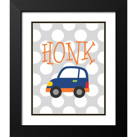 Car Honk Black Modern Wood Framed Art Print with Double Matting by Robinson, Tamara