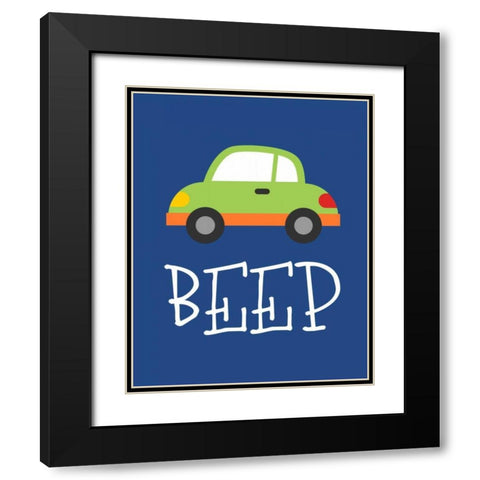 Car Beep Black Modern Wood Framed Art Print with Double Matting by Robinson, Tamara