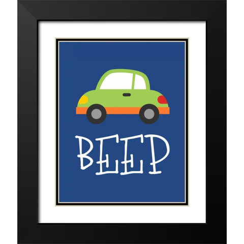 Car Beep Black Modern Wood Framed Art Print with Double Matting by Robinson, Tamara
