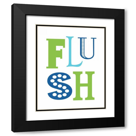 Nautical Flush Black Modern Wood Framed Art Print with Double Matting by Robinson, Tamara