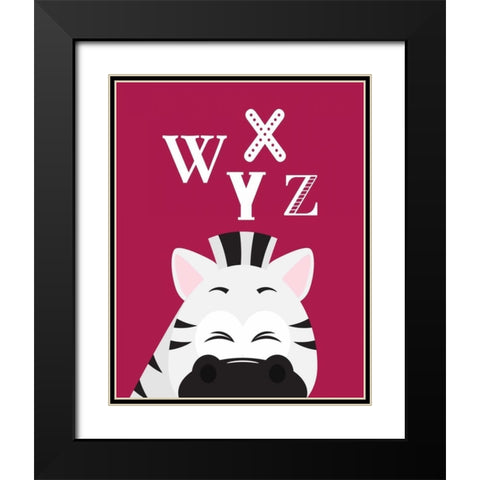 WXYZ Animals Black Modern Wood Framed Art Print with Double Matting by Robinson, Tamara