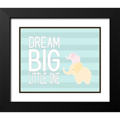 Dream Big Little One II Black Modern Wood Framed Art Print with Double Matting by Robinson, Tamara