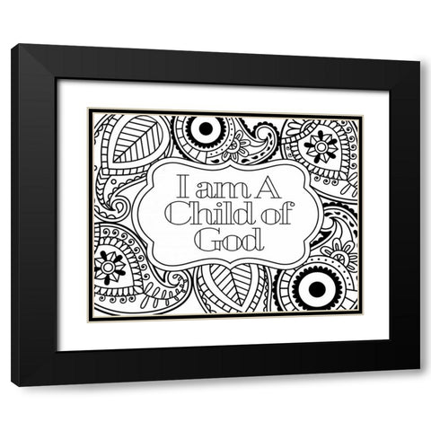 Child of God II Black Modern Wood Framed Art Print with Double Matting by Robinson, Tamara
