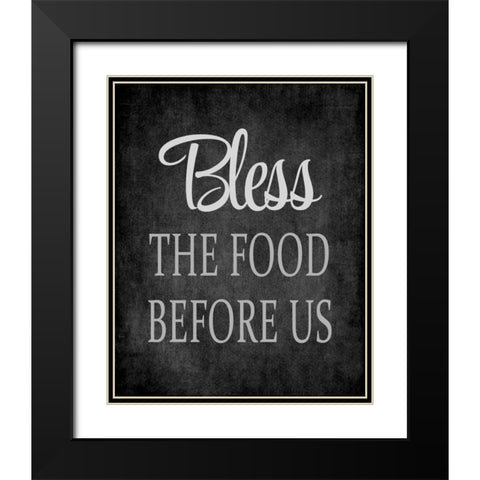 The Food Before Us - Grey Black Modern Wood Framed Art Print with Double Matting by Robinson, Tamara