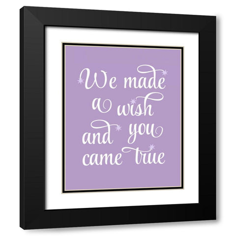 Butterfly Quote Black Modern Wood Framed Art Print with Double Matting by Robinson, Tamara