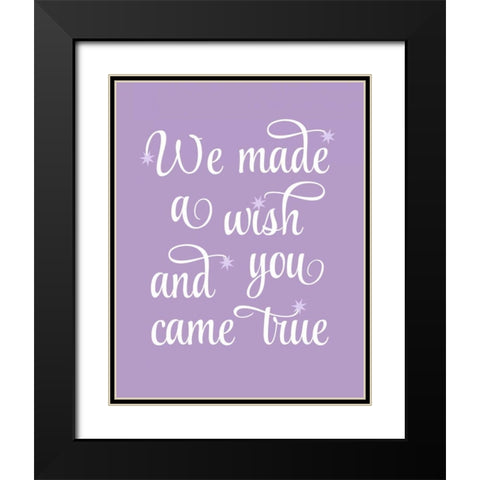 Butterfly Quote Black Modern Wood Framed Art Print with Double Matting by Robinson, Tamara