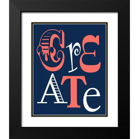 Create Black Modern Wood Framed Art Print with Double Matting by Robinson, Tamara